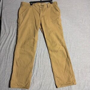 Carhartt Original Fit Canvas Work Pants Tan Brown Utility Carpenter 18 Tall